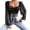 Black-L, variant on Womens V-Neck Ruched Drawstring Front Skinny Crop Top Chiffon Puff Long Sleeve Color Slim Fit Blouses Shirts