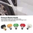 thumbnail image 5 of 5 Pcs Pressure Washer Nozzle Big Fan Shape Power Washer Nozzle Tips Rinse Jet Stream Nozzle Kit, 5 of 21