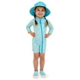 thumbnail image 2 of JAN & JUL UV Protective Toddler Girl Swimsuit, Long Sleeve, UPF 50+ (18-24m, Watermelon), 2 of 9