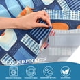 thumbnail image 5 of Yayeee Kitchen Curtains Tier Set of 2 Light Filtering 57"x24" Over Sink Window Panels, Modern Color Circle, 5 of 7