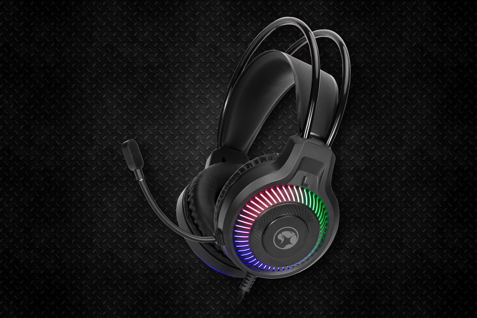 Wired Gaming keyboard, Gaming Mouse, Gaming Headphone  and Mousepad, Marvo RGB Backlit Keyboard Mouse Sets, for Windows PC Gamers Desktop Computer Laptop,Black