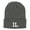 Dk Grey, variant on IL Illinois State Embroidered Long Beanie - Dk Grey OSFM