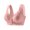 Pink, variant on Plus Size Bras For Women Wireless Deep V Seamless Lace Bralettes Solid Color Comfortable Breathable Everyday Bras (L, Wine)