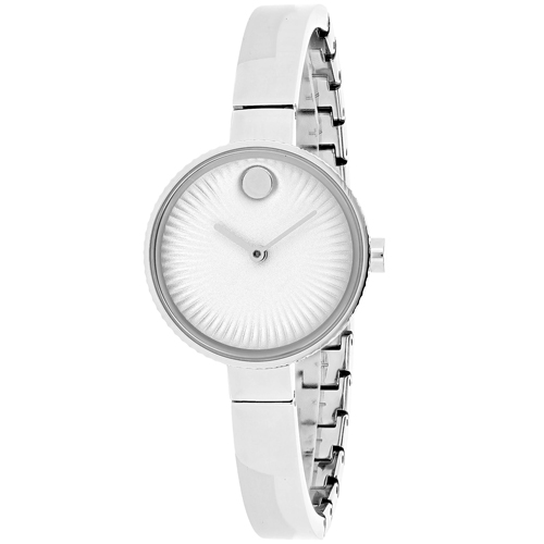 Movado Edge Silver Dial Stainless Steel Ladies Watch