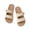 off-white, variant on Women’s Flat Slide Sandals, Open Toe Casual Summer Slippers, Soft Strap Slip On Shoes