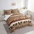 thumbnail image 3 of Castle Fairy 7-Piece King Cowboy Horseshoe Western Hippie Aztec Bedding Set, 3 of 7