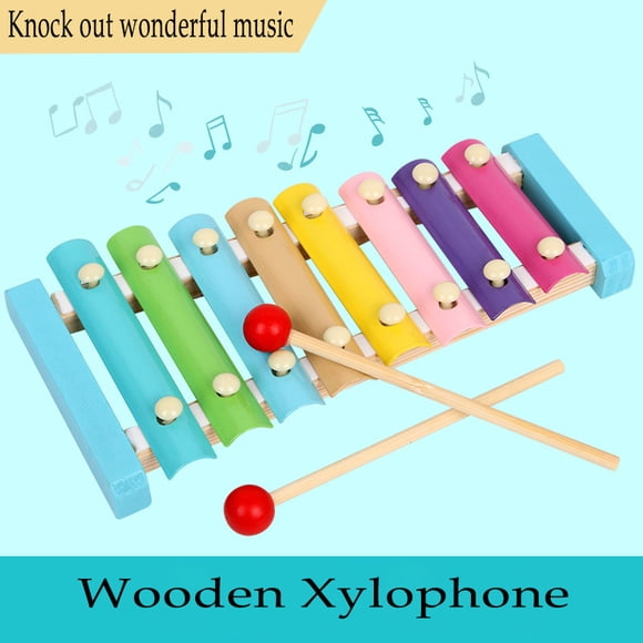 Amerteer Wooden Xylophone | Child-Safe Kids Xylophone That Produces Harmonious Sound,Xylophone Musical Instruments for Kids Toddlers Toys for 1-8 Year Old Girls/Boys Girl Birthday Present