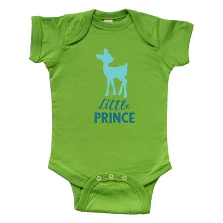 

Inktastic Little Prince Baby Deer Fawn - Blue Gift Baby Boy Bodysuit