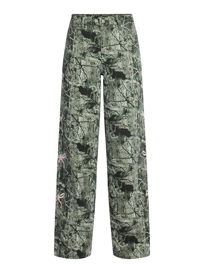 Madden NYC Women's Ultra 90's Jeans with Bow Embroidery, 32