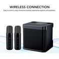 thumbnail image 4 of Generic Portable Karaoke Machine with Two Cordless Microphones, Mini Karaoke Machines for Adults & Kids, Supports for TF, 4 of 9