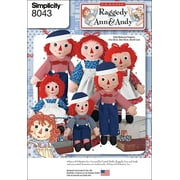 Simplicity Raggedy Ann & Andy Doll Pattern, 1 Each
