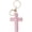 Pink, variant on Cross Keychain,Jesus Key Chain Christian Car Accessories Handmade Soft Cross Keychain Cute Decor for Women Men Gifts,Purple