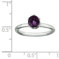 thumbnail image 2 of Amethyst Sterling Silver Briolette Ring, 2 of 11