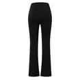thumbnail image 5 of SNKSDGM Women's Plus Womens Linen Pants Petite Black Pants for Women Petite Short Women's Fashion Solid Strappy Hem Trousers Sporty Gym Athletic Fit Jogger Pants, 5 of 8