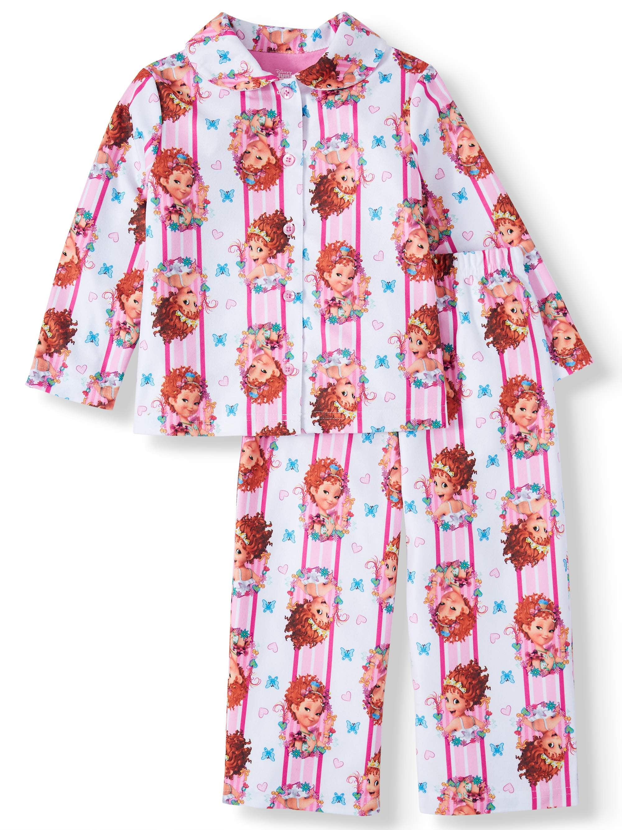 Fancy Nancy Toddler Girl Coat Style Pajamas, 2Pc Set