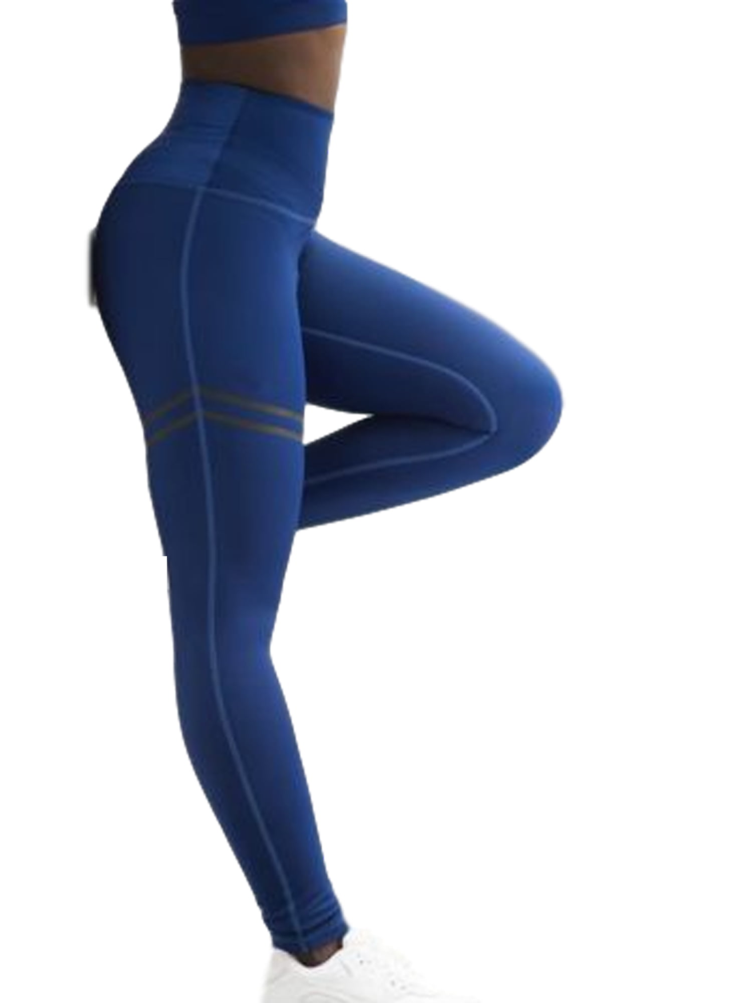 Womens High Waist Gym Leggings Pocket Fitness Sports Running Train Yoga Pants M8 