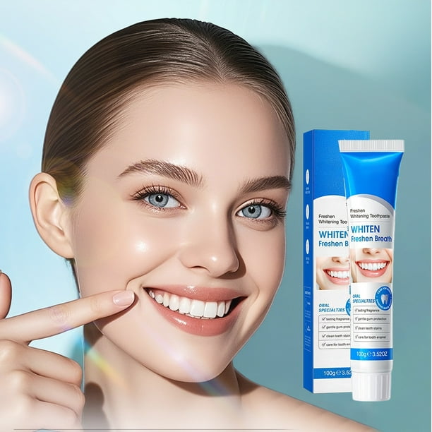 Pasta dental blanqueadora calmante, pasta dental de limpieza profunda para dientes fuertes, dientes limpios, boca fresca, cuidado suave, descontaminación profunda, mejora la salud bucal, 100 g de past