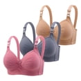thumbnail image 1 of LOVZFMLL Soutiens-Gorge pour Femmes Grande Taille Rehausseur Réglable Respirant Sans Armature Rouge m, 1 of 2