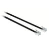 Extension Telephone Cord, 7' Black