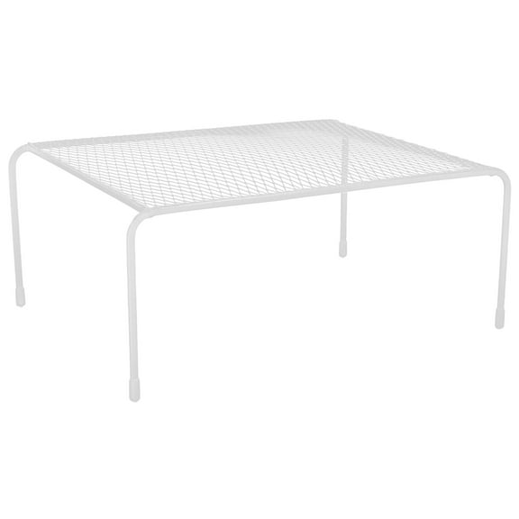 HEMOTON  Shelf Organizer Rack Organizers Stainless Drying Travel White