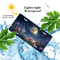 thumbnail image 4 of 1 Pcs 2D Flat License Plate Covers & Frames, Moonlit Flower Field For Decorative Front, Waterproof For Decoration Aluminum License Plate Covers & Frames Cover For Men Women, 12" X 6", 4 of 7