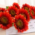 thumbnail image 3 of EIMELI 1Pc Artificial Sunflowers  Single Stem Realistic Silk Fake Sunflower, 3 of 4