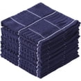 thumbnail image 1 of Paños de cocina para lavar platos, trapos de algodón para secar la limpieza, paquete de 8 paños de cocina (azul marino), 1 of 4