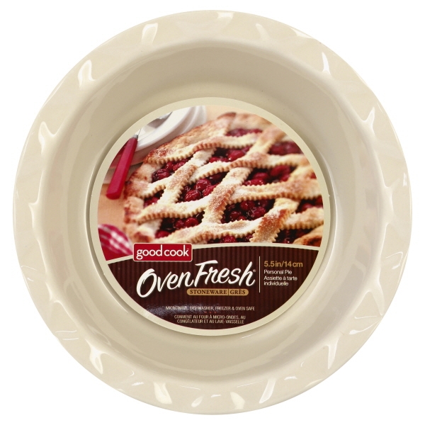 Good Cook Oven Fresh Stoneware 5.5" Personal Pie Dish Red/Cream