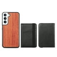 thumbnail image 6 of Allytech Wooden Case for Samsung Galaxy S22 Plus/ Galaxy S22+ 5G 2022(6.6"), Detachable Magnetic Back Wallet Card Slots Shockproof Protective Folio Stand Case for Samsung Galaxy S22 Plus 2022,Rosewood, 6 of 8