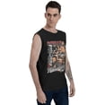 thumbnail image 4 of Roman and Reigns Men Womens Casual Fashion Cotton Crewneck Sleeveless T-Shirt Black, 4 of 8