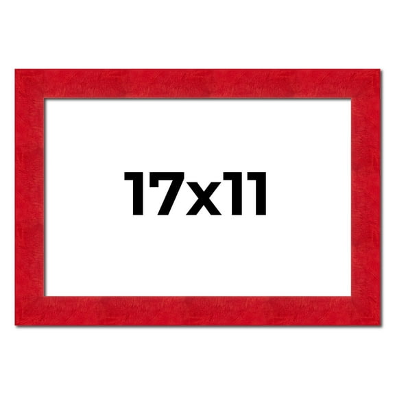 17x11 Frame Red Burl Solid Wood Picture Frame Width 1.75 Inches | Interior Frame Depth 0.5 Inches |
