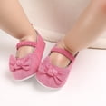 thumbnail image 4 of Yoyauz Baby Girl Mary Jane Shoes Anti Slip Rubber Sole Ballet Slippers Princess Dress Wedding Shoes Newborn Kids Shoes Toddler Shoes（0-12 Month）, 4 of 9