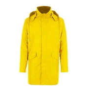 THORMN New Lightweight Men Long Business Raincoat Rain Jacket Waterproof Hooded Raincoat Outdoor Active Rainwear With Pockets