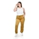 thumbnail image 5 of Pantalón jogger de terciopelo Roman Fashion Talla Extra 7127 Mostaza ocre 42, 5 of 6
