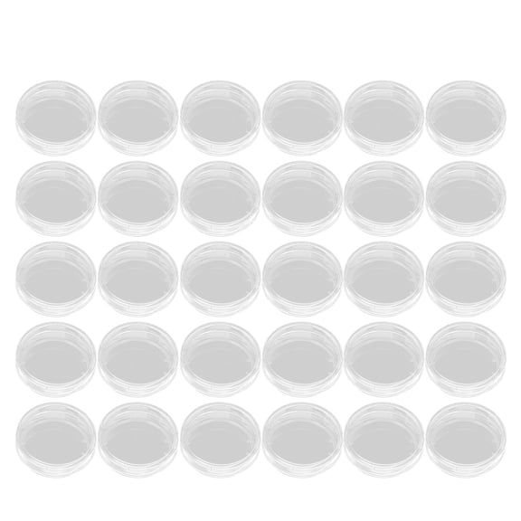 SEWOART 30Pcs Transparent Laboratory Petri Dishes with Covers for Chemistry and Science