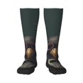 thumbnail image 2 of Picia Women Crew Soft Moisture-wicking Socks Stylish Avian Gathering Pattern Design Cotton Socks, One Size fit All, 2 of 9
