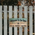 thumbnail image 4 of Letrero de madera para patio exterior MOUNTWOLF, 15 x 30 cm, Welcome, 4 of 6