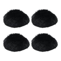 Furry Microphone Windscreen Mic Cover Windshield for Microphone Black