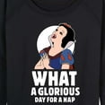 thumbnail image 3 of Disney Princess - Snow White Nap - Women's Lightweight French Terry Long Sleeve Shirt, 3 of 5