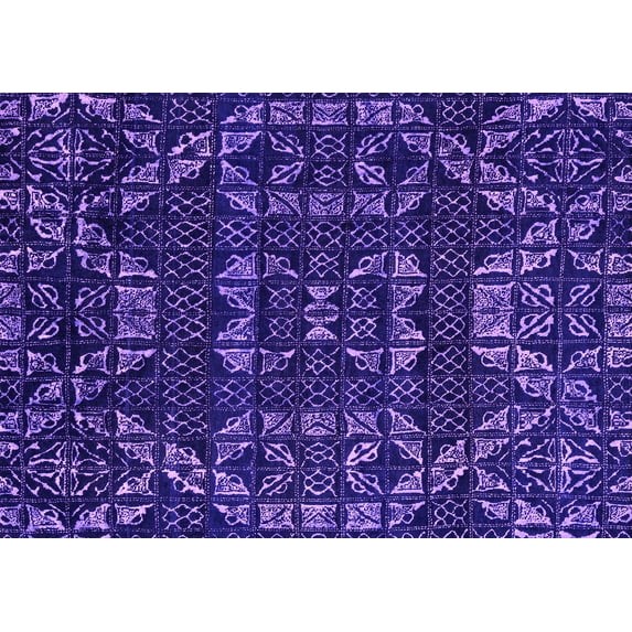 Ahgly Company Indoor Rectangle Abstract Pink Modern Area Rugs, 5' x 8'