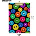 thumbnail image 3 of FMSHPON Colorful Buttons Clipboard Hardboard Wood Nursing Clip Board and Pull for Standard A4 Letter 13x9 inches, 3 of 8