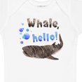 thumbnail image 4 of Inktastic Whale, Hello Cute Whale Shark with Bubbles Boys or Girls Baby Bodysuit, 4 of 5