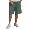 thumbnail image 3 of Men Shorts 5 Inch Plus Size Cool Silk Quick Dry Shorts Loose Fit Lightweight Sports Beach Casual Summer Shorts Green M, 3 of 7