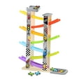thumbnail image 1 of Pista de Carreras de Madera para Niños, Juguete para Montar en Casa, Pista de Carreras para Niños, Habilidad Motora Fina, Coche de Carreras de Madera Siete pistas, 1 of 9