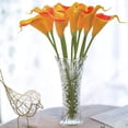 thumbnail image 3 of 10 piezas de lirio de cala artificial, flores de látex de tacto real para el hogar, decoraciones para fiestas de bodas $ Ramo de novia de lirio de cala artificial Flor falsa de tacto real 10 piezas, 3 of 7