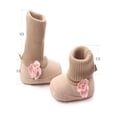 thumbnail image 4 of Newborn Baby Girl Flower Warm Snow Boots Shoes Toddler Soft Sole Booties, 4 of 6