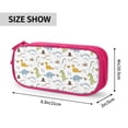 thumbnail image 4 of Vsdgher Dinosaur Print Large Capacity Pencil Case Pouch with Zipper, Portable Aesthetic Big Capacity Pencil Cases Pen Office Travel Stationery Bag, 4 of 8