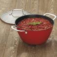 thumbnail image 2 of Cuisinart LW Iron 5.25 Qt. Dutch Oven with Cover, Red, 2 of 3