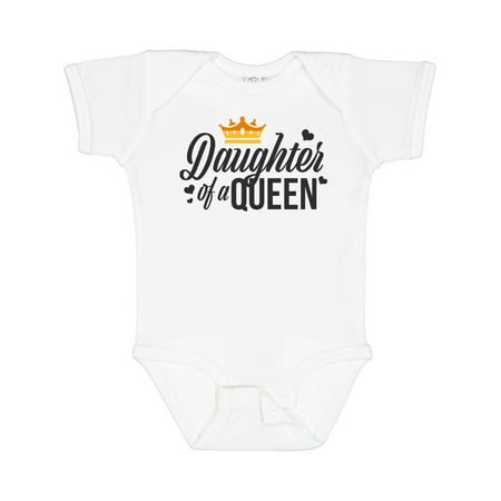 

Inktastic Daughter of a Queen with Crown in Black Gift Baby Girl Bodysuit