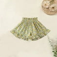 thumbnail image 2 of Fengyings Toddler Girl's Floral Print Summer Waisted Ruffle Hem Wide Leg Shorts, 2 of 6